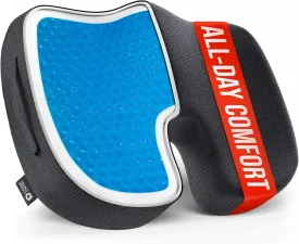 5 STARS UNITED Seat Cushion for Tailbone Pain Relief  Memory Foam Lifting Pillow for Coccyx, Hemorrhoid, Sciatica & Post-Surgery Recovery  Wheelchair, Car, Desk, Gaming & Office Chairs, Arctic Black
