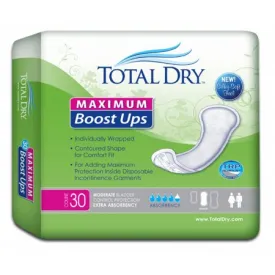 Booster Pad TotalDry™ 13.8 Inch Length Heavy Absorbency Polymer Core One Size Fits Most - Secure Personal Care Products  Mfr# SP1579
