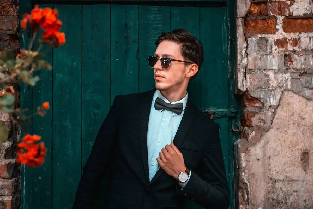 Bright Orange Bow Tie - Stylish Accessory for Men, Kids, and Halloween