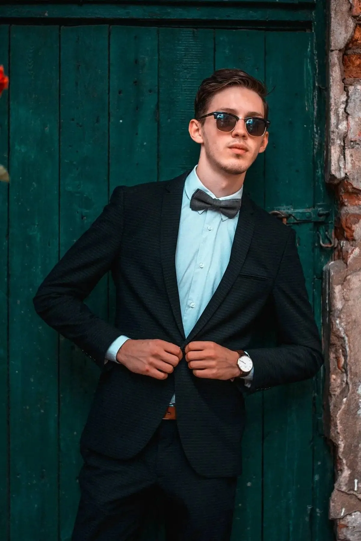Bright Orange Bow Tie - Stylish Accessory for Men, Kids, and Halloween