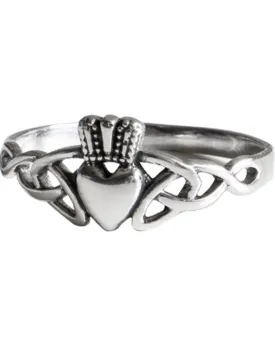 CELTIC CLADDAGH SILVER RING