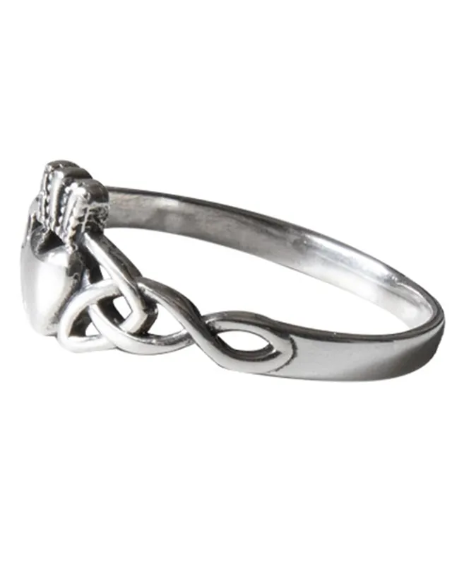 CELTIC CLADDAGH SILVER RING