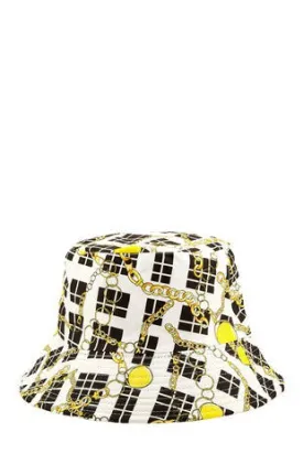 Chain Print Bucket Hat