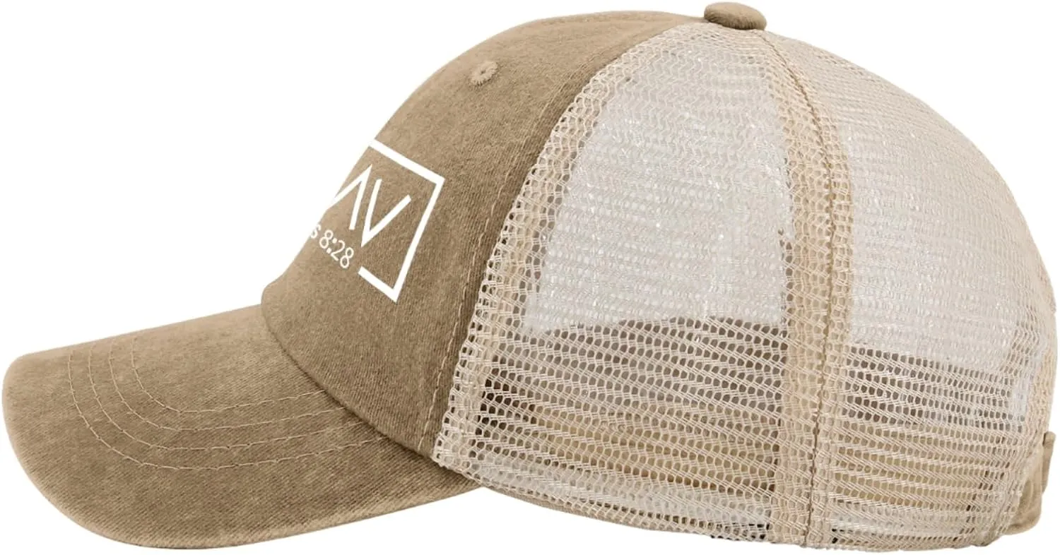 Dad Hat God is Greater Than The Highs and Lows Hat Trucker Hat Women Trendy Mesh Cap for Summer