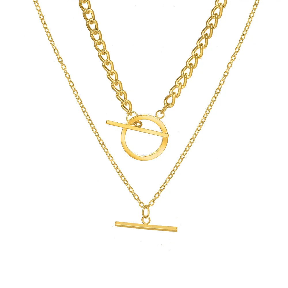 Double OT Chain Necklace