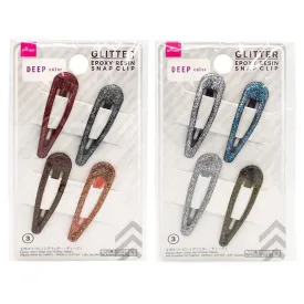 Epoxy Resin Snap Clip (Glitter Deep)