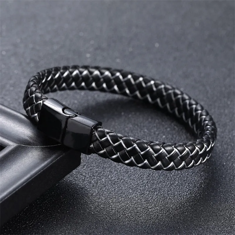 European and American Fashion Simple Style Handmade Microfiber Leather Bracelet