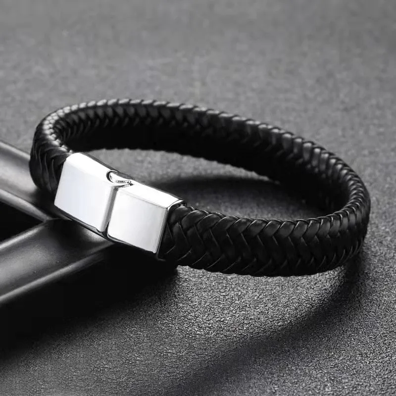 European and American Fashion Simple Style Handmade Microfiber Leather Bracelet