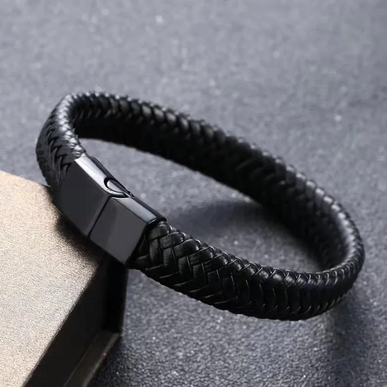 European and American Fashion Simple Style Handmade Microfiber Leather Bracelet