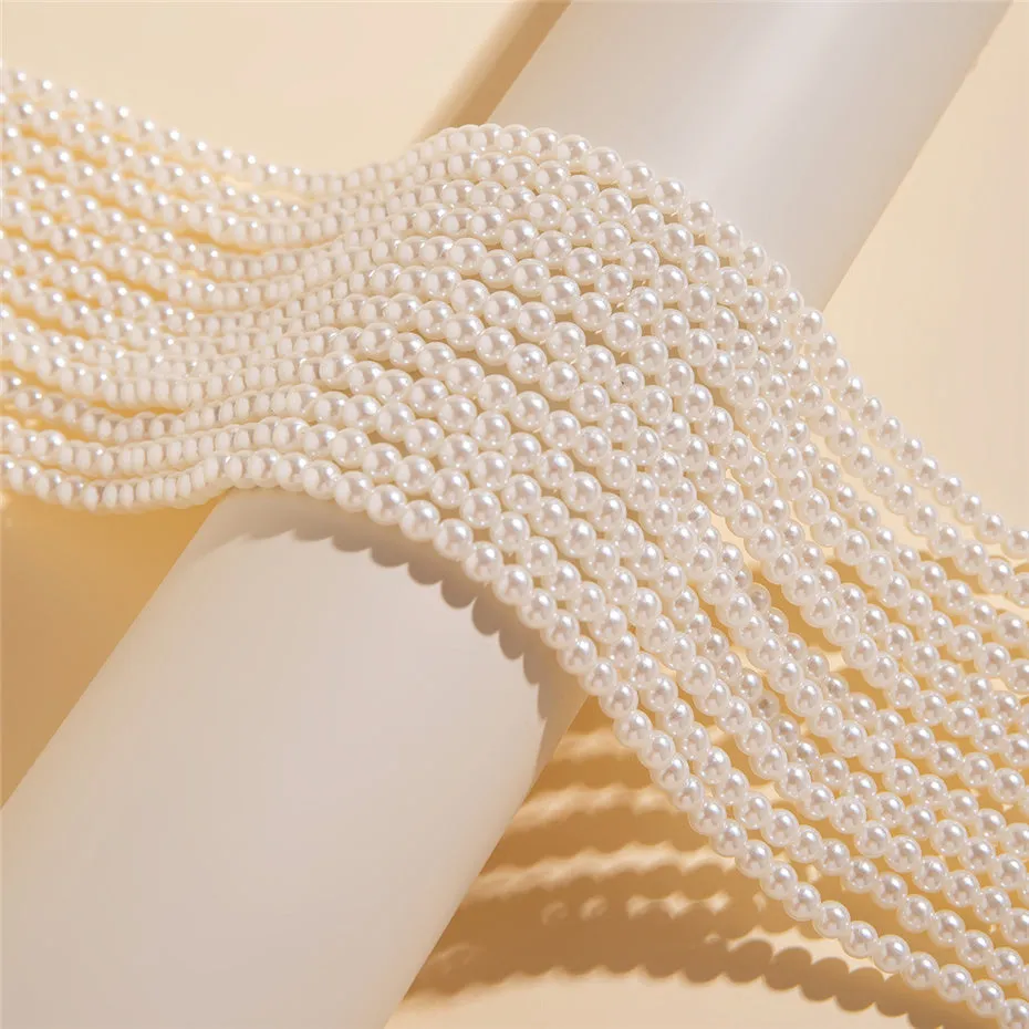 Flytonn-Alyssa Pearl Chunky Beads Chain Necklace