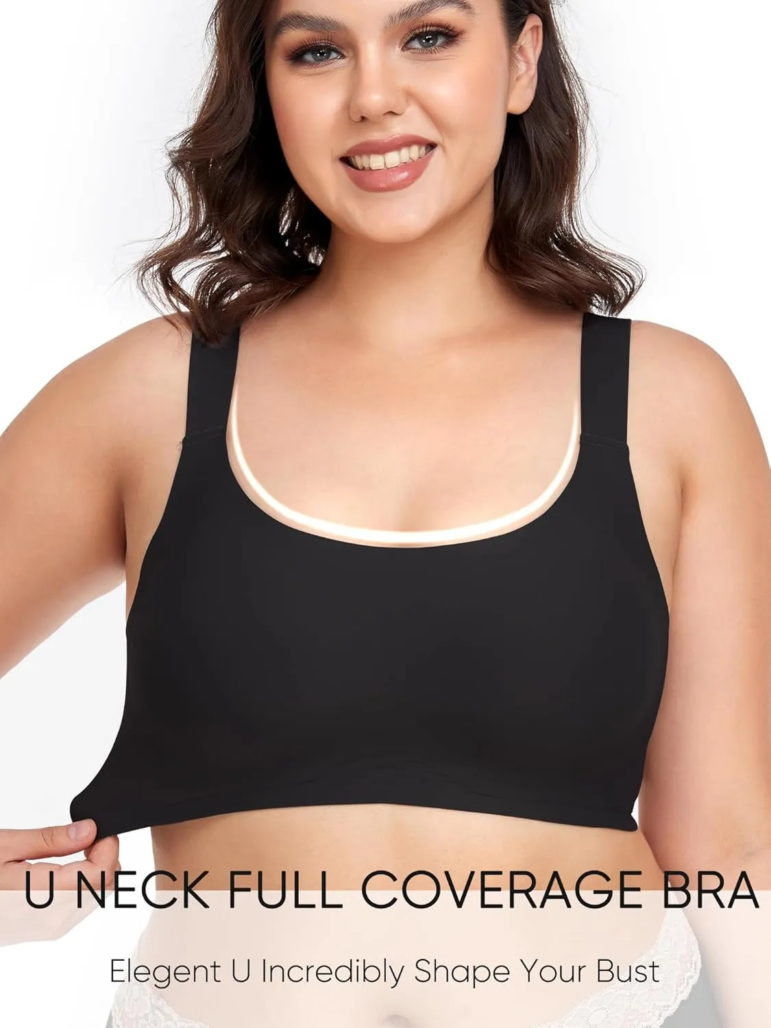 Gailife Womens Wireless Push Up Bras for Women No Underwire Seamless Full Coverage Supportive T Shirt Everyday Bras