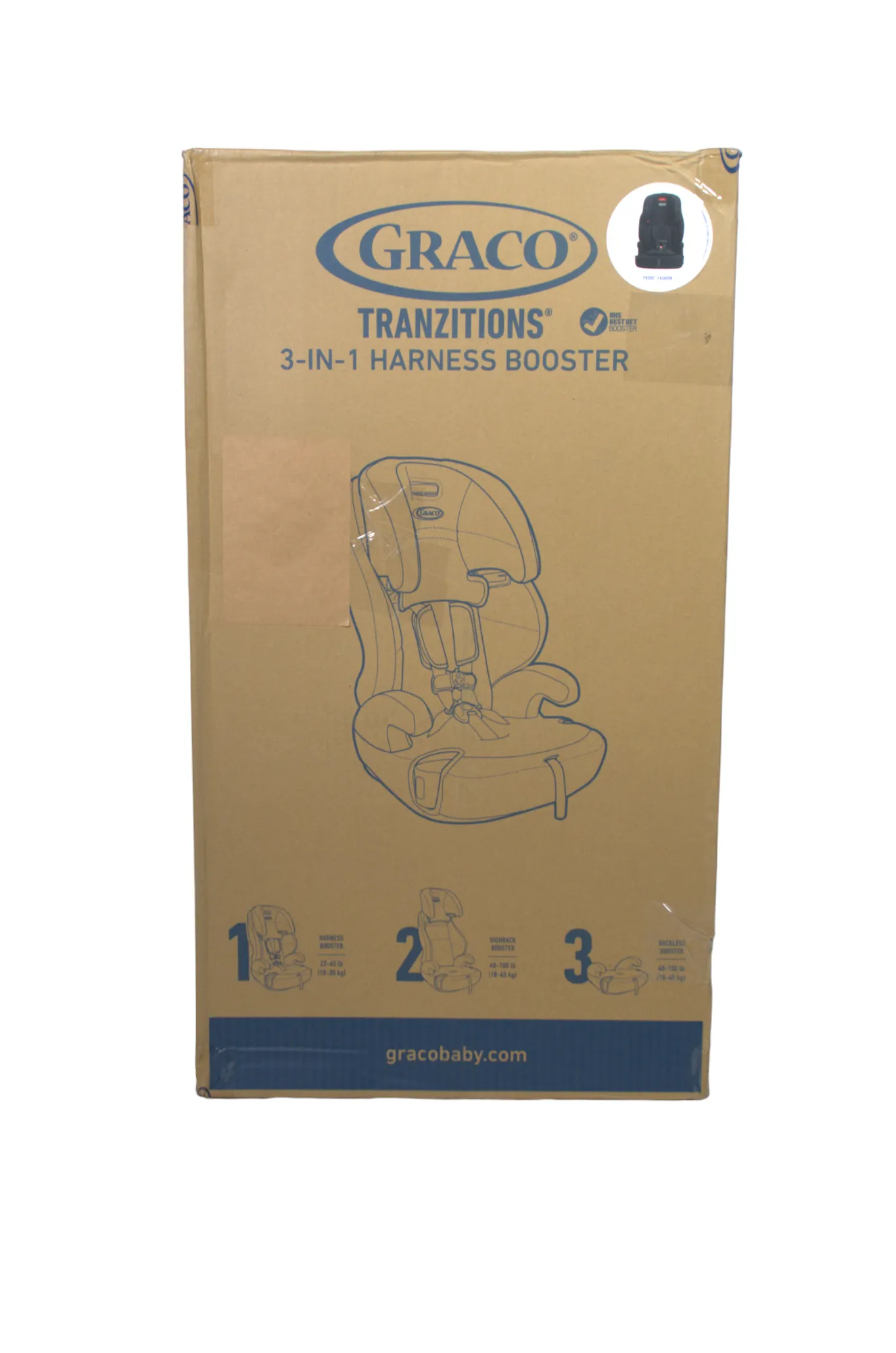Graco Tranzitions 3-in-1 Harness Booster Car Seat - Proof