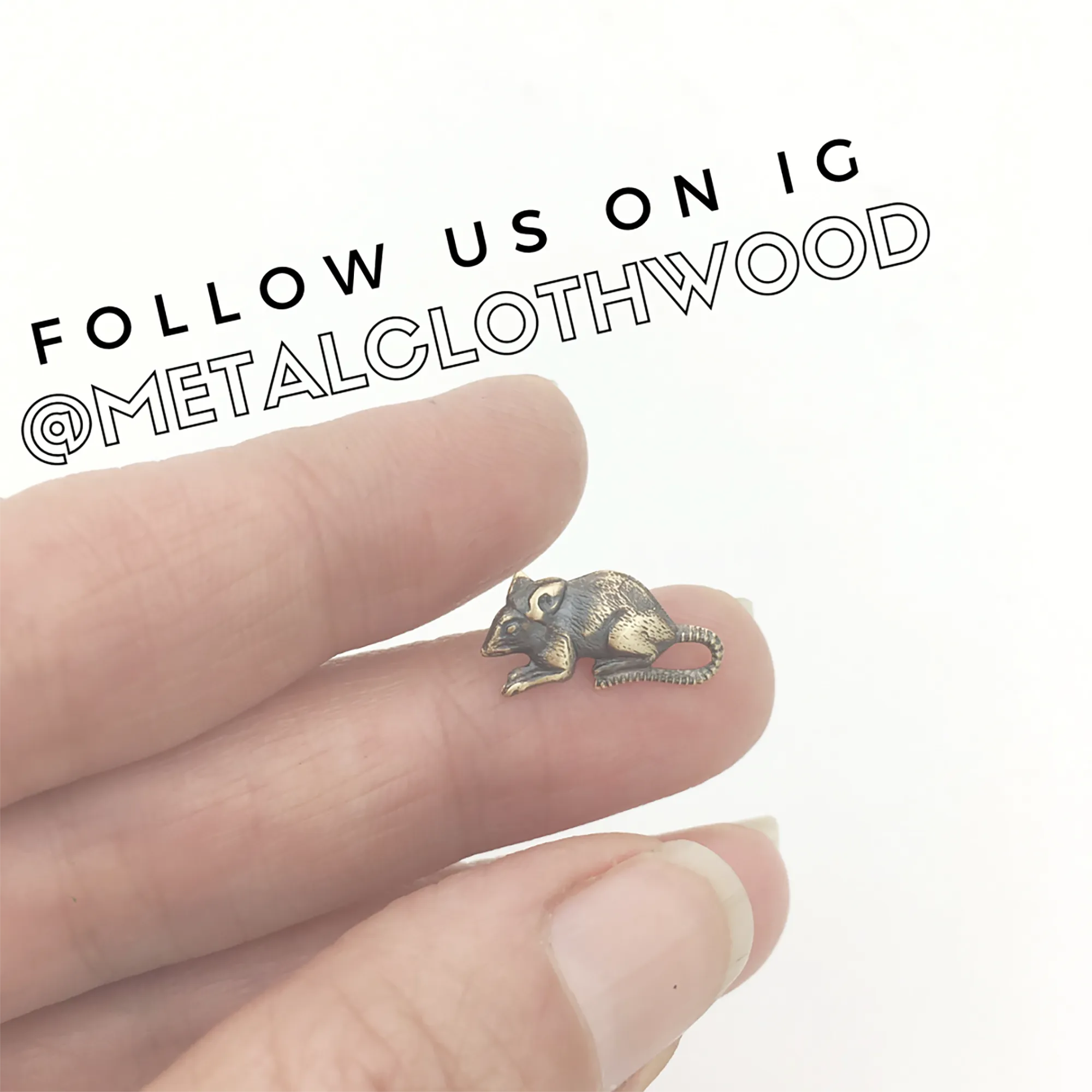 Heavy Primitive Bronze Statement Double  Ring