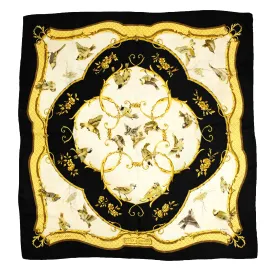 Hermes Vintage Silk Carré in Printed Silk Twill, La Clé des Champs, 1965