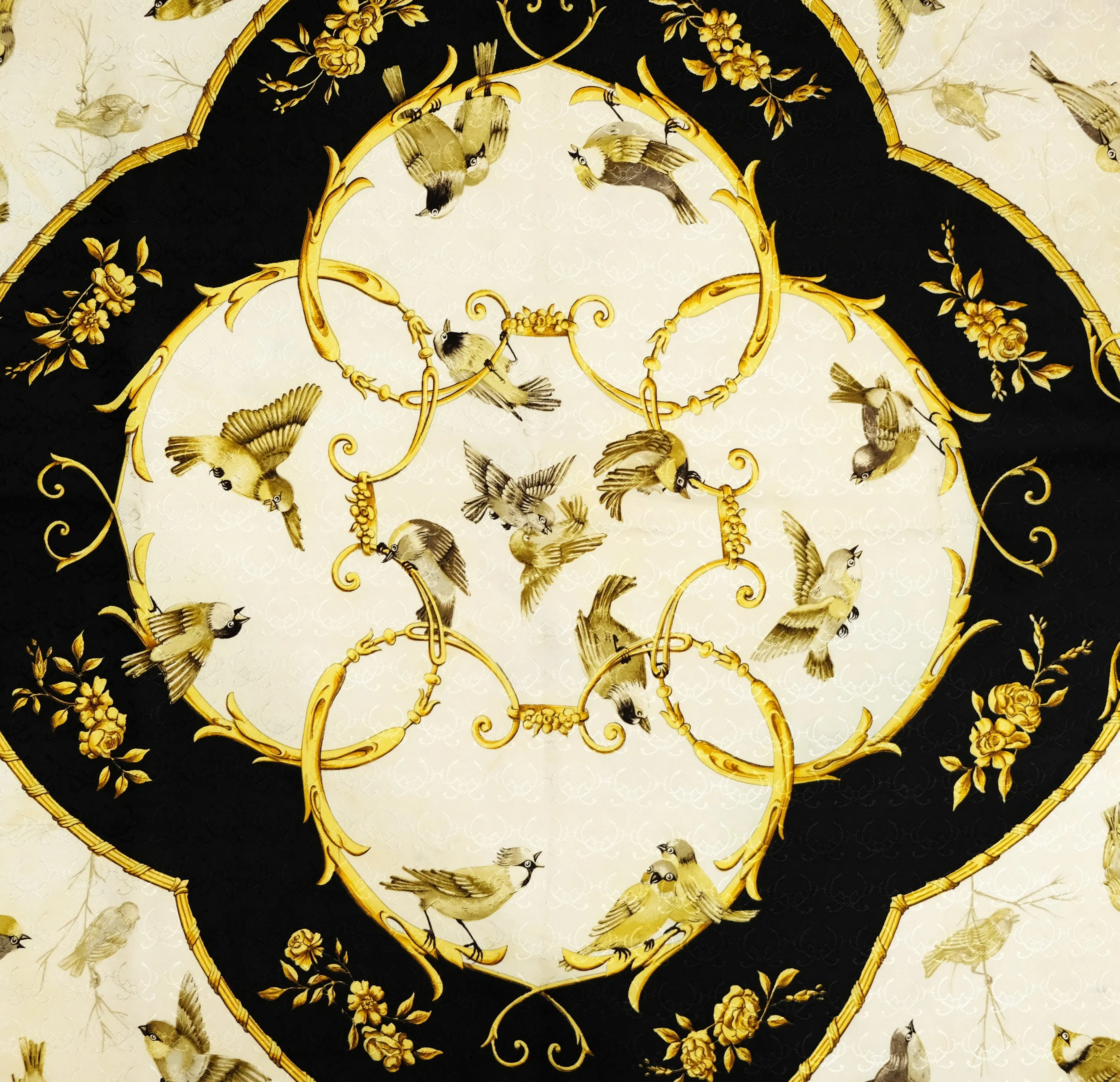 Hermes Vintage Silk Carré in Printed Silk Twill, La Clé des Champs, 1965