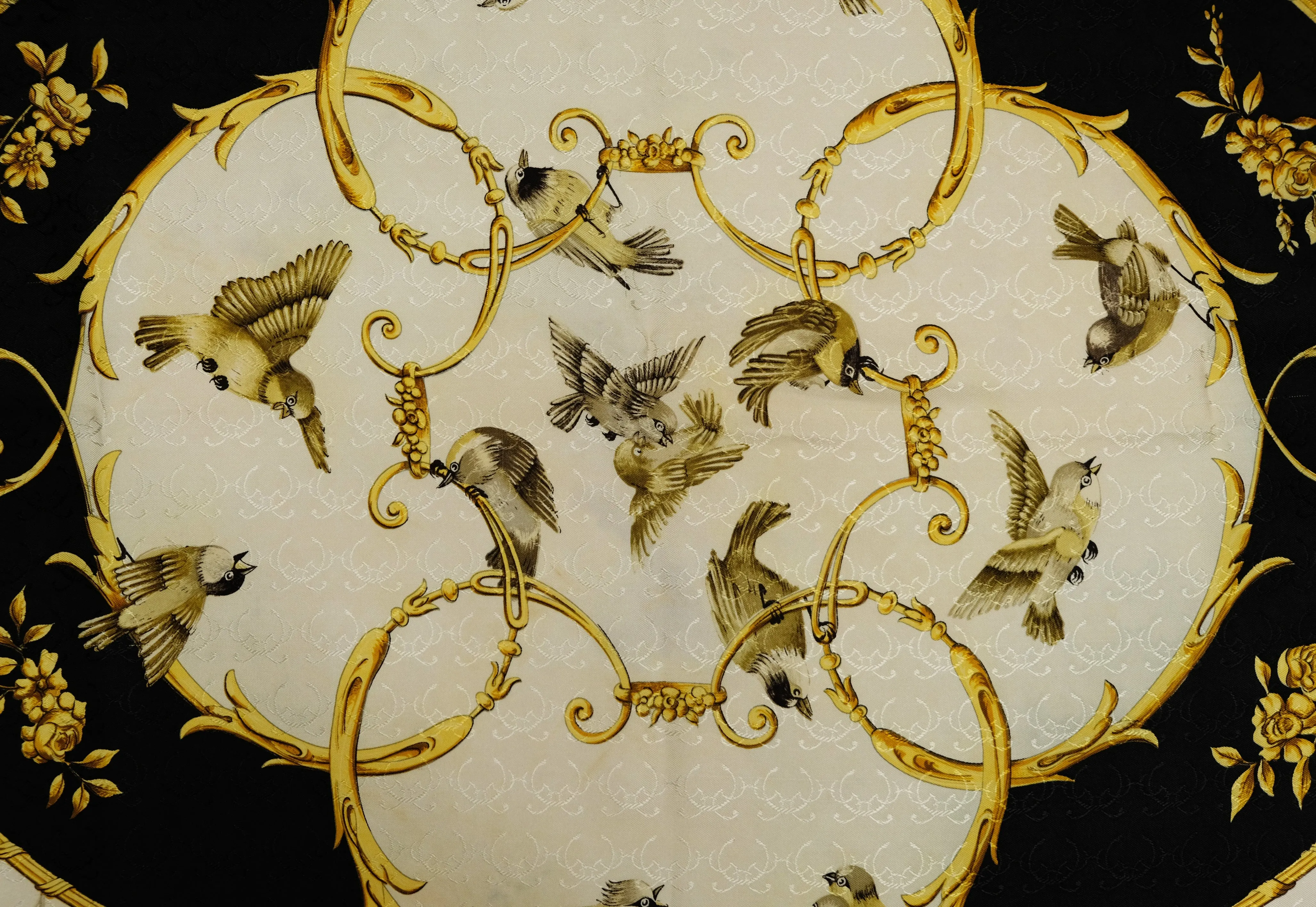 Hermes Vintage Silk Carré in Printed Silk Twill, La Clé des Champs, 1965