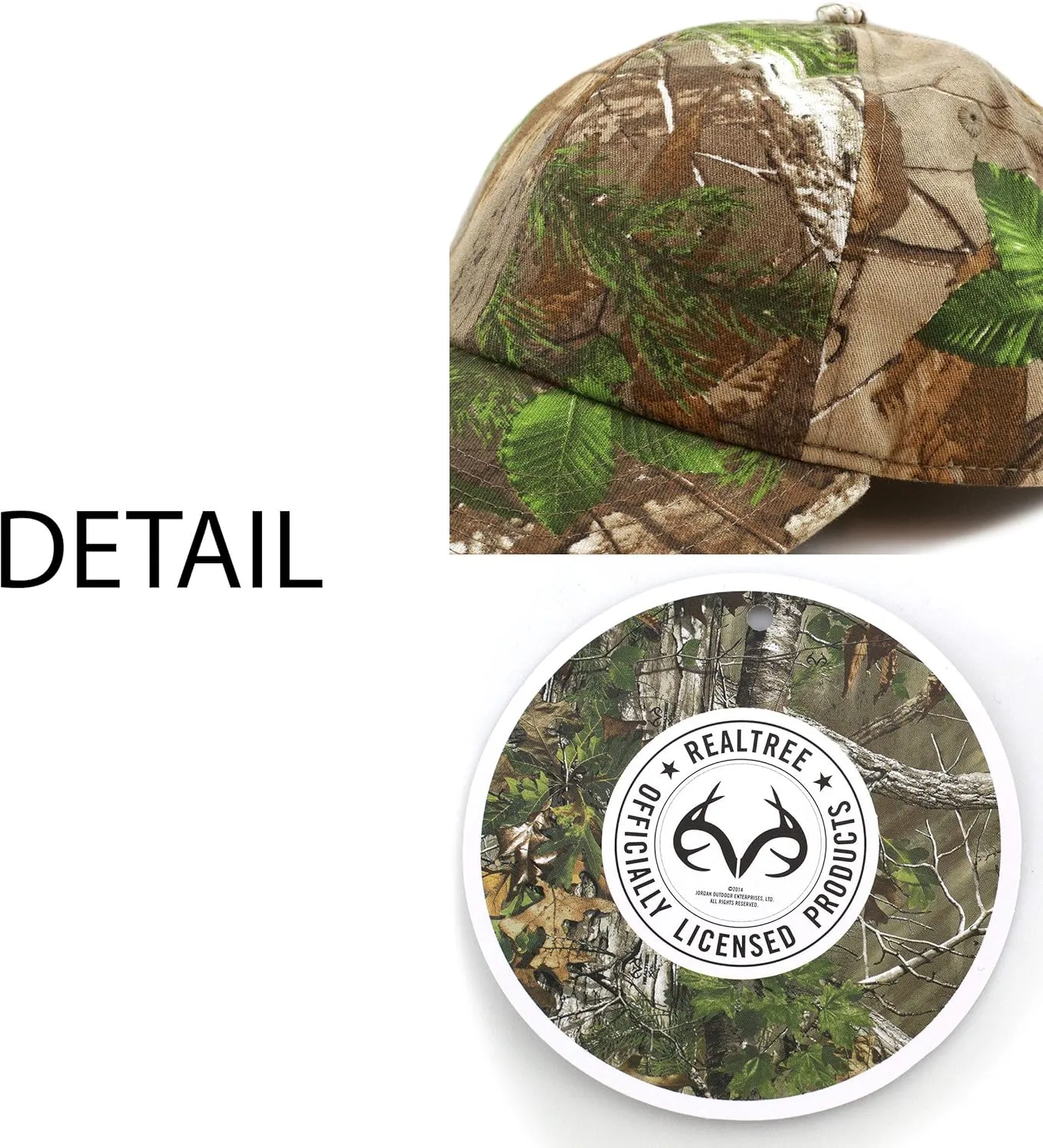 Hunting Headwear - Official Licensed Realtree Camouflage Outdoor Sun Cap Hat