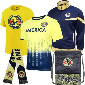 Icon Sports Pro League Ultimate Fan Pack  Officially Licensed 5-Piece Soccer Merch - Shirt, Jersey, Jacket, Scarf, Bag