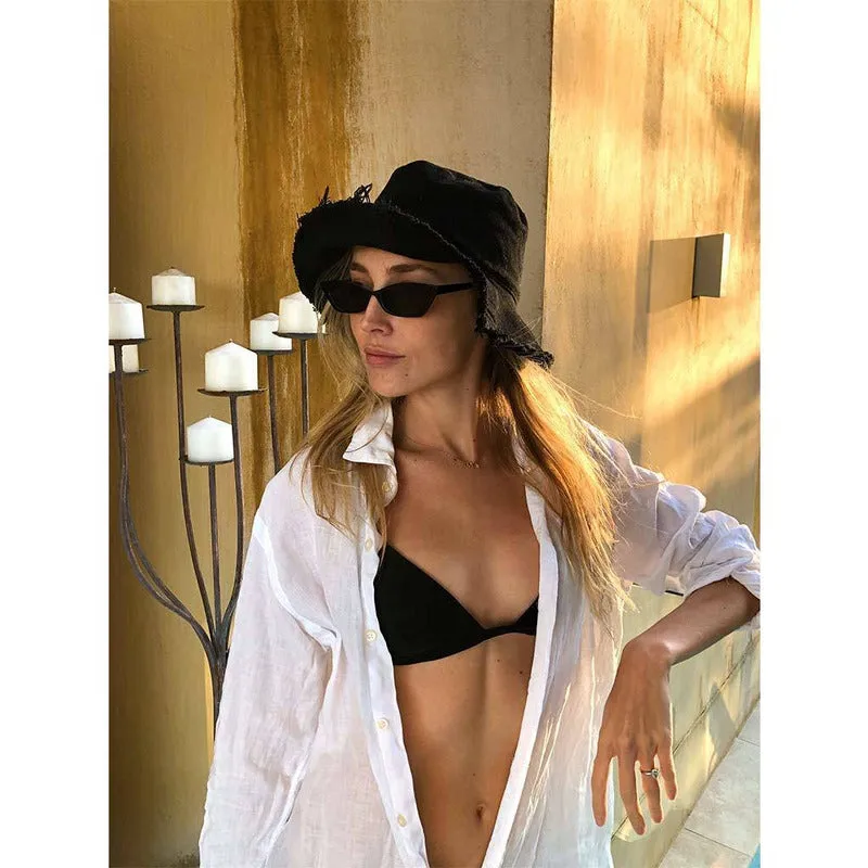 Isla Scott | Dune Bucket Hat - Black