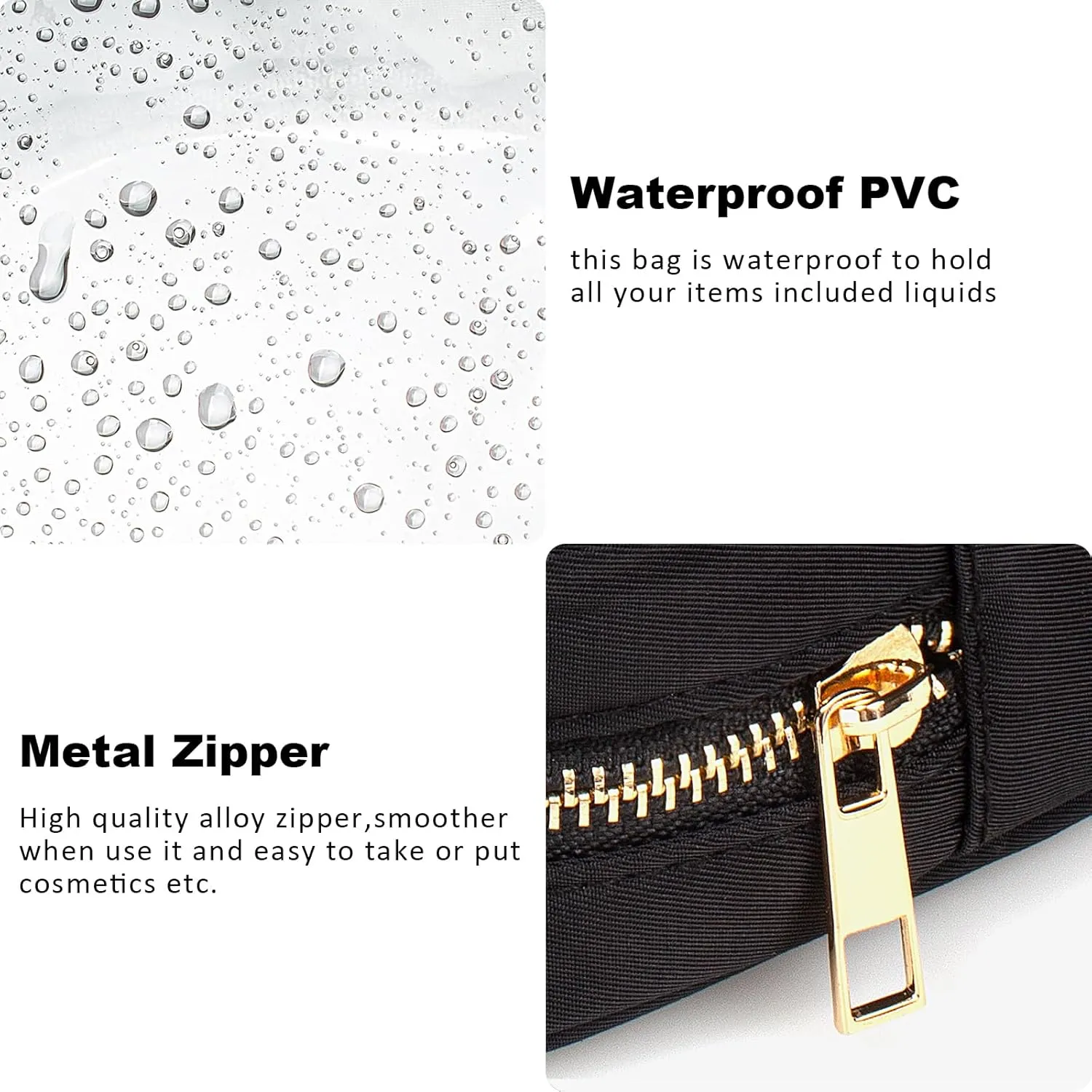 LETGO Small Clear Makeup Bag for Purse Small Cosmetic Bag Travel Size Toiletry Bags Cute Travel Makeup Bag,Coin Purse,Car Asscessories Organizer Storage Travel Essentials for Women Girls(Clear-Black)