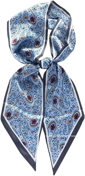 Livrerpi Silk Feeling Head Scarf Fashion Satin Hair Scarf Square Long Scarves for Women Gifts