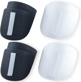 MiDube Thickness 2cm / 0.78inch Foam Shoulder Pads Set Polyester Pad for Women Men Teens Sewing Accessories Clothes Set-in Shoulder Pads White and Black 2 Pairs