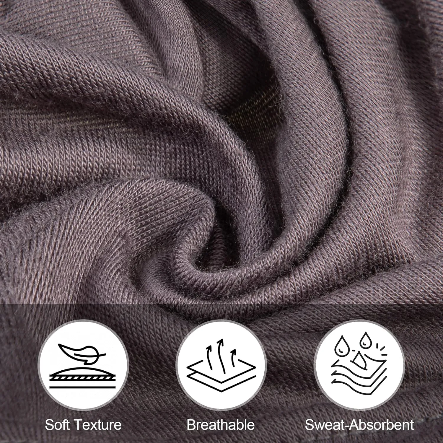 PHOGARY 2 Pcs Women Hijab Undercap, Islamic Muslim Under Hijab Cap Inner Under Scarf Hat Turban with Tie Back Closure