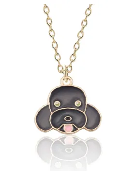 Poodle Necklace Pendant Poodle Jewelry Dog Chain Doggy Puppy Birthday Gift 20in.