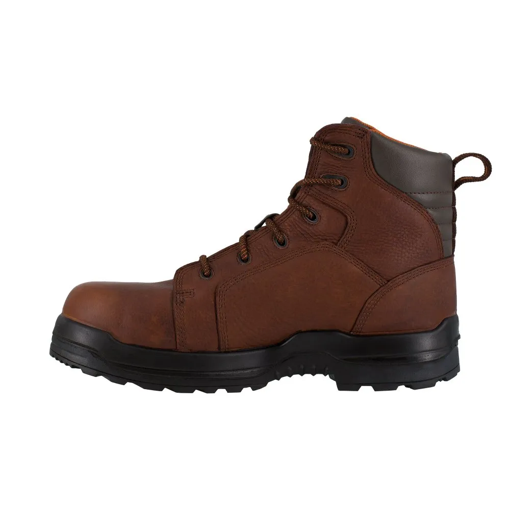 Rockport 6" Lace To Toe Waterproof Men's Composite Toe More Energy Work Boot Rk6640 In Brown