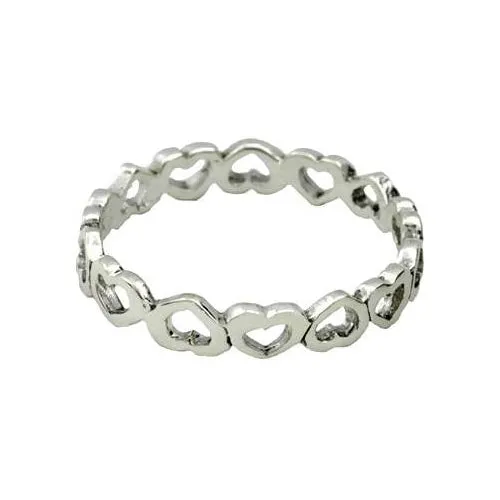 Silver Ring - Elegant Hearts Promise Ring