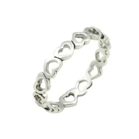 Silver Ring - Elegant Hearts Promise Ring