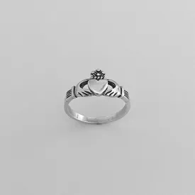 Sterling Silver Claddagh Heart Ring, Friendship Ring, Claddagh Ring, Irish Ring, Silver Ring