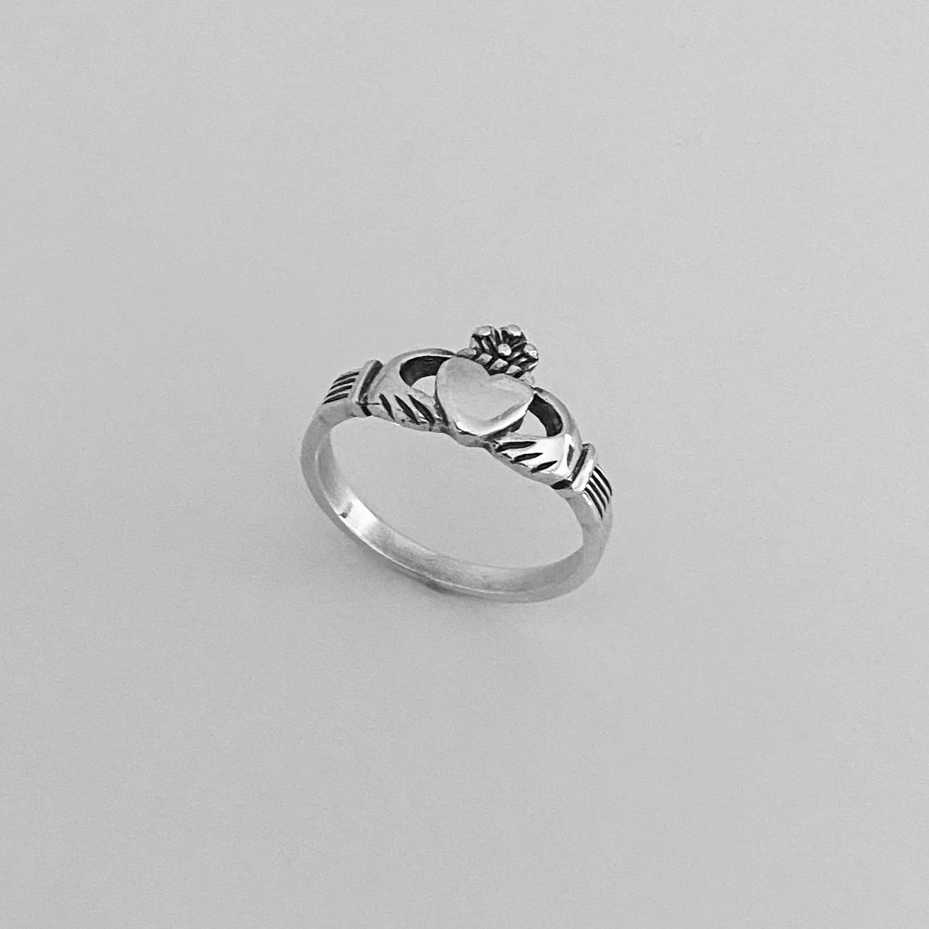 Sterling Silver Claddagh Heart Ring, Friendship Ring, Claddagh Ring, Irish Ring, Silver Ring