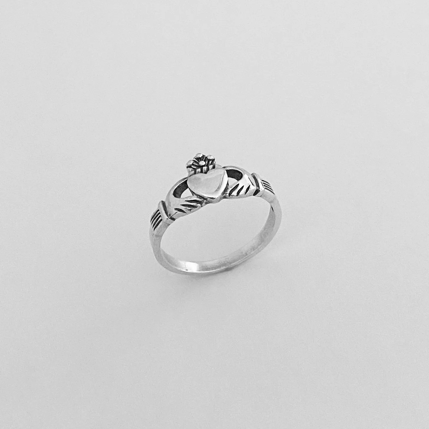 Sterling Silver Claddagh Heart Ring, Friendship Ring, Claddagh Ring, Irish Ring, Silver Ring