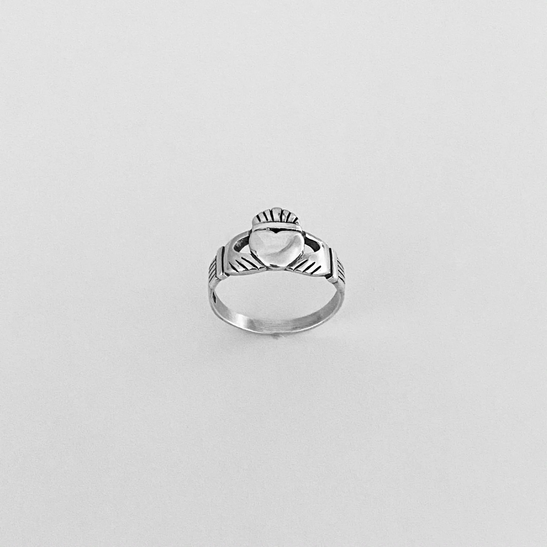 Sterling Silver Large Claddagh Ring, Friendship Ring, Heart Ring, Irish Ring, Silver Ring