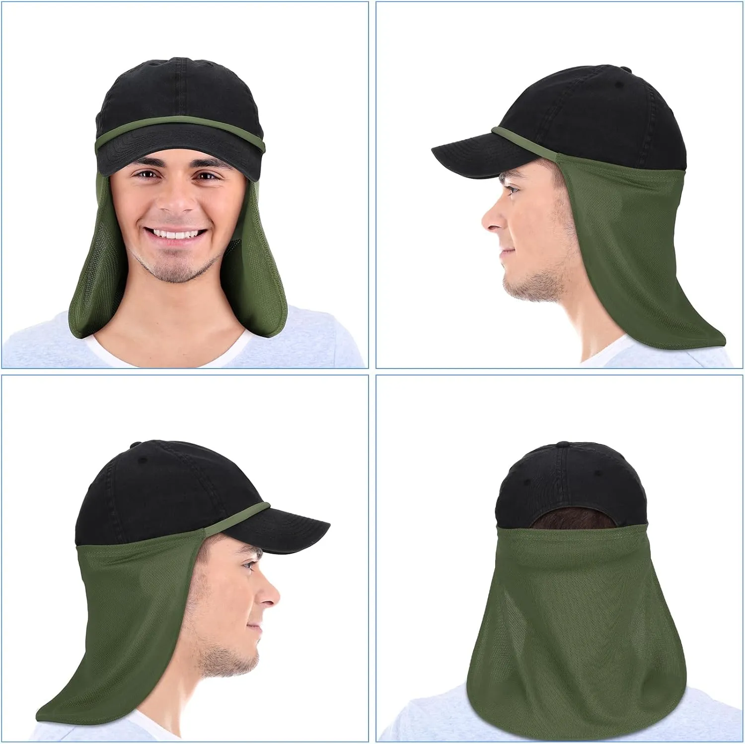 Tatuo Unisex Neck Gaiter UV Face Cover Sun Protection Neck Drape Multifunctional 2 in 1 Face Covering for Outdoor Sports Fishing