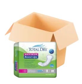 TotalDry Booster Pads for Adult Diaper, Heavy Absorbent 120/Case
