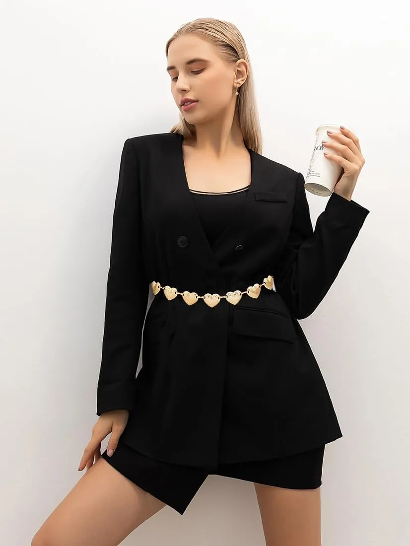 Trendy Women's O-Ring Adjustable Waist Chain - Fashion Accessory for Jeans and Dresses