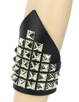 Triangular Short Gauntlet Studded Bracelet