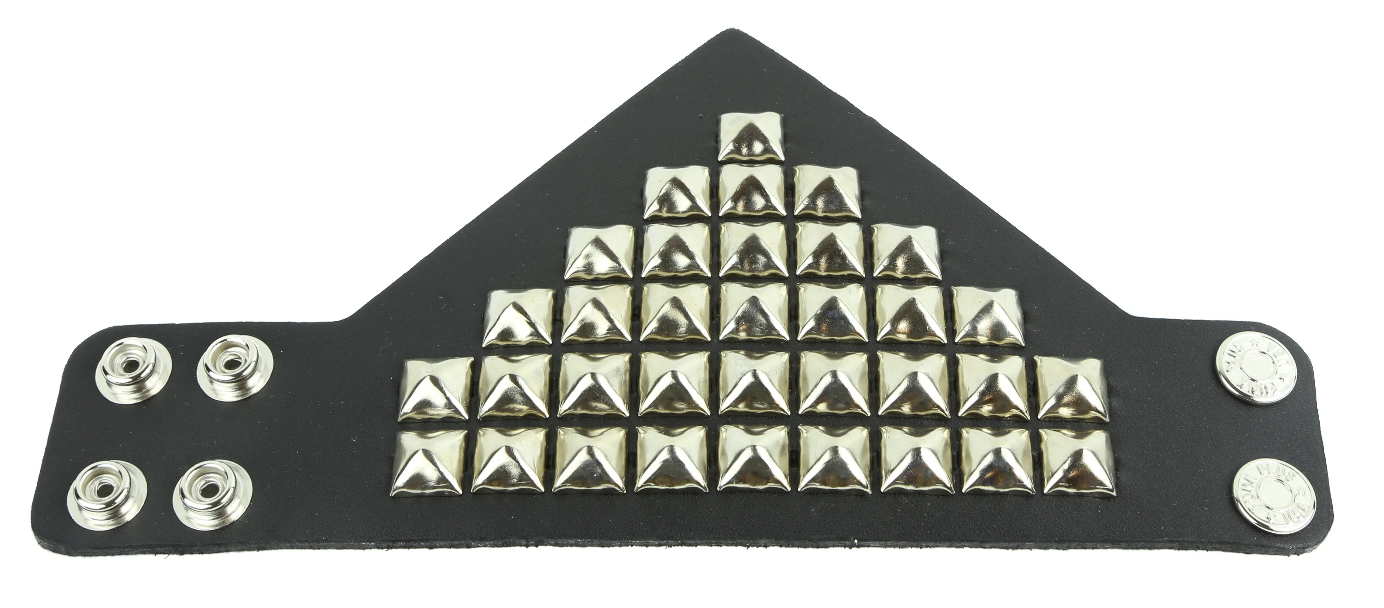 Triangular Short Gauntlet Studded Bracelet