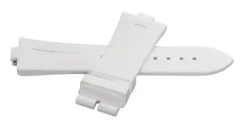 Vacheron Constantin 24mm x 20mm White Rubber Watch Band Strap 081722