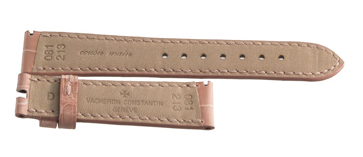 Vacheron Constantin Geneve 16mm x 14mm Pink Alligator Leather Watch Band 081231