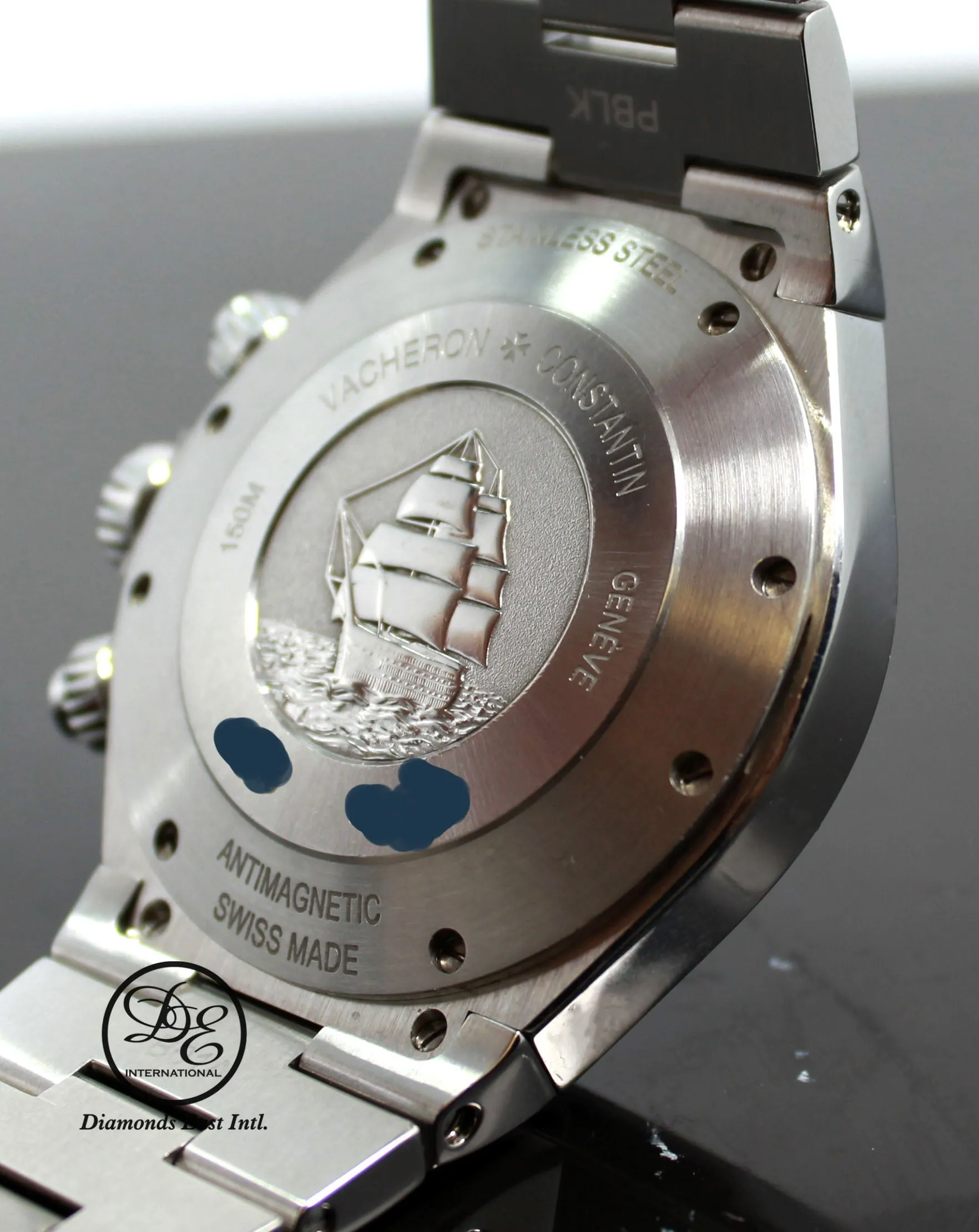 VACHERON CONSTANTIN OVERSEAS 49150/B01A-9095 CHRONOGRAPH WATCH SILVER DIAL