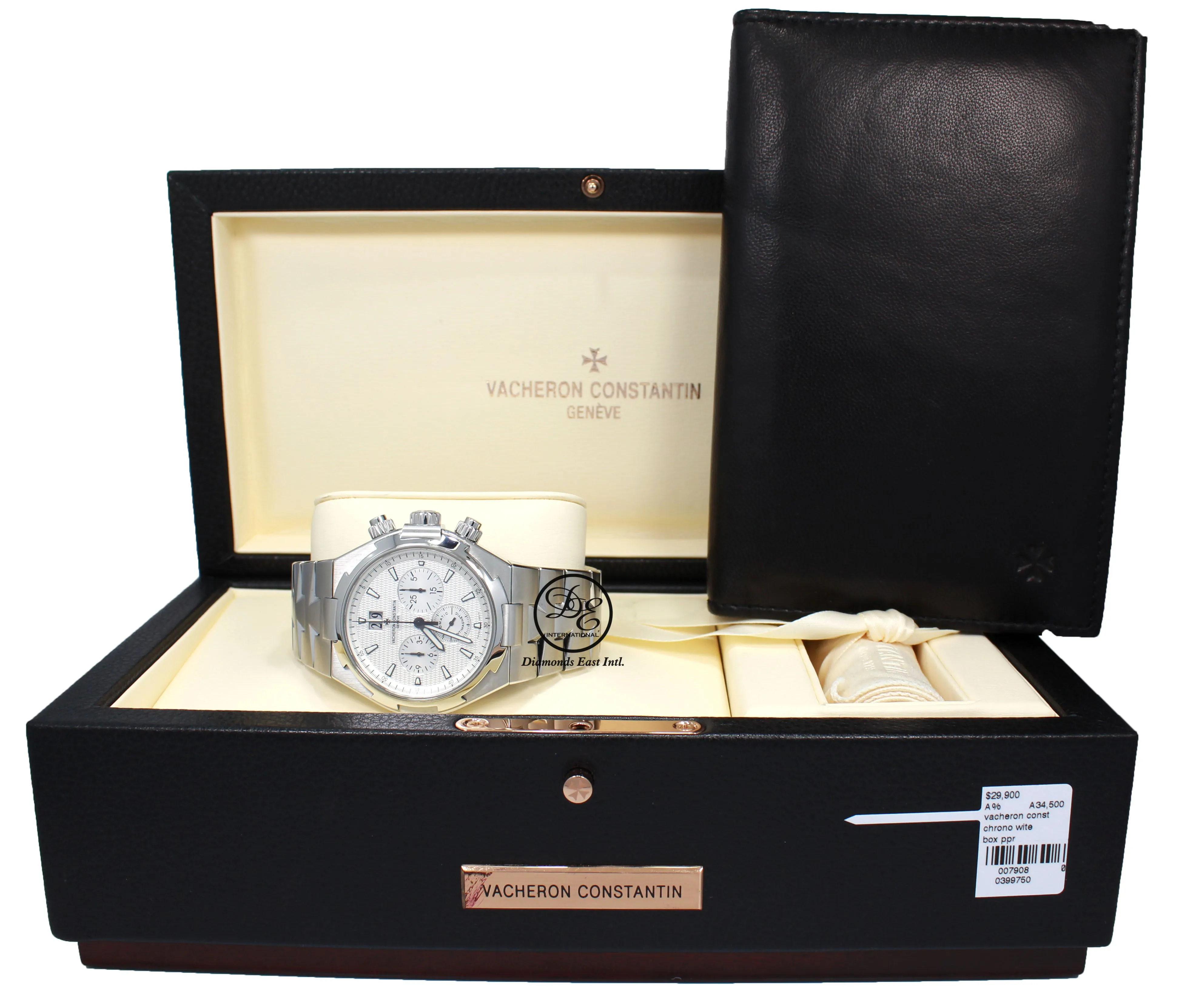 VACHERON CONSTANTIN OVERSEAS 49150/B01A-9095 CHRONOGRAPH WATCH SILVER DIAL
