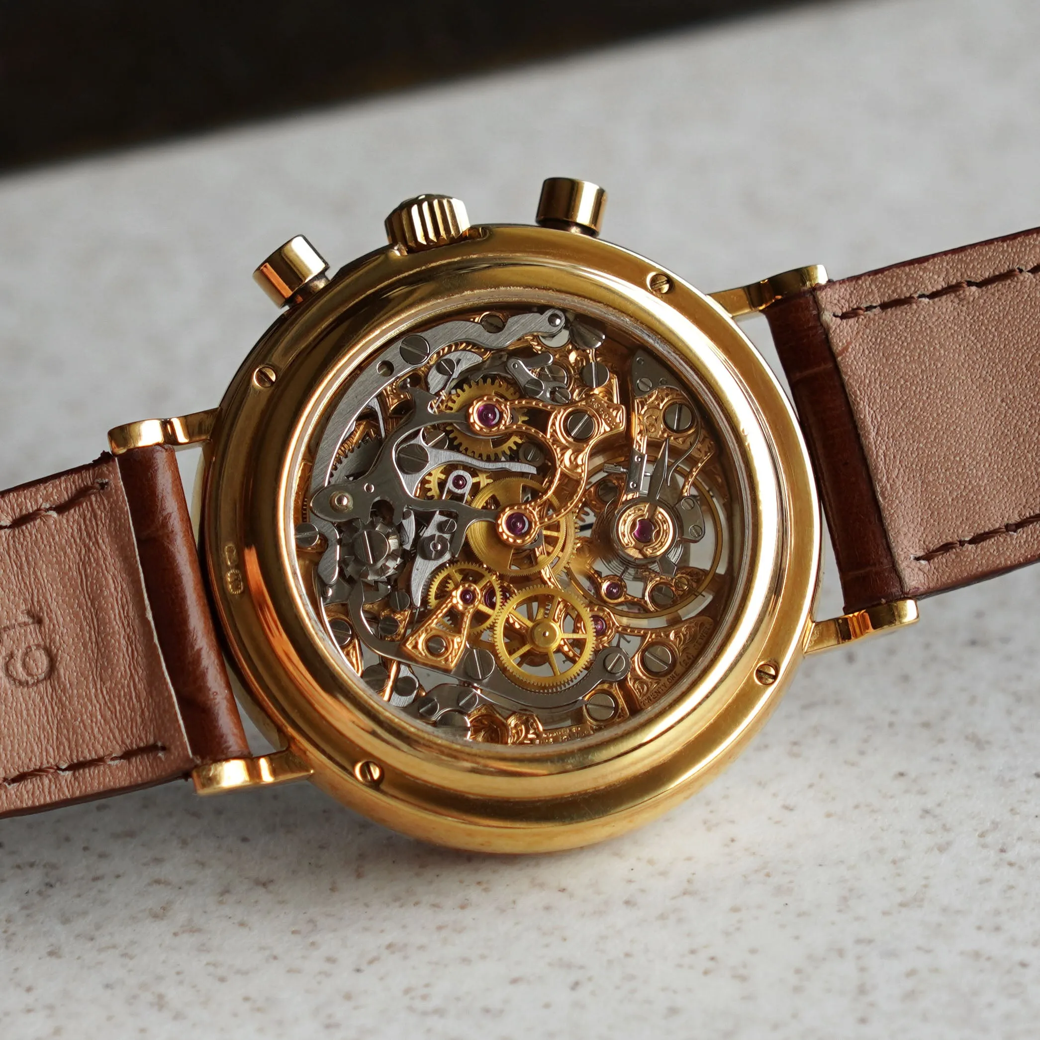 Vacheron Constantin Skeletonised Chronograph, Yellow Gold