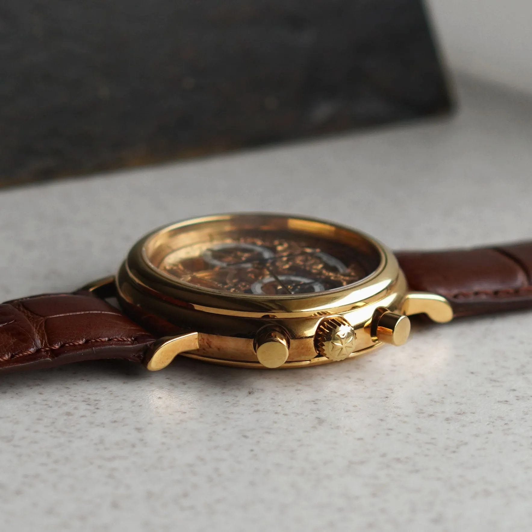 Vacheron Constantin Skeletonised Chronograph, Yellow Gold