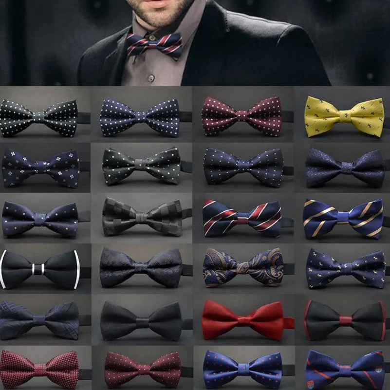 Wedding Ties Adjustable Satin Men Dot Tuxedo Classic Party Novelty Bow Tie Necktie pajaritas hombre noeud papillon men