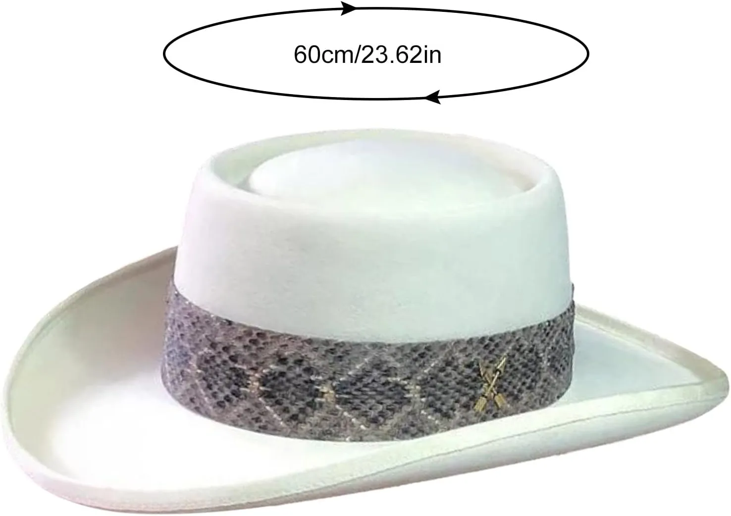 Women Men Classic Fel Wide Brim Western Cowboy Cow Girl Hat Outdoor Classic Fedora Cowboy Hats with Belt Buckle