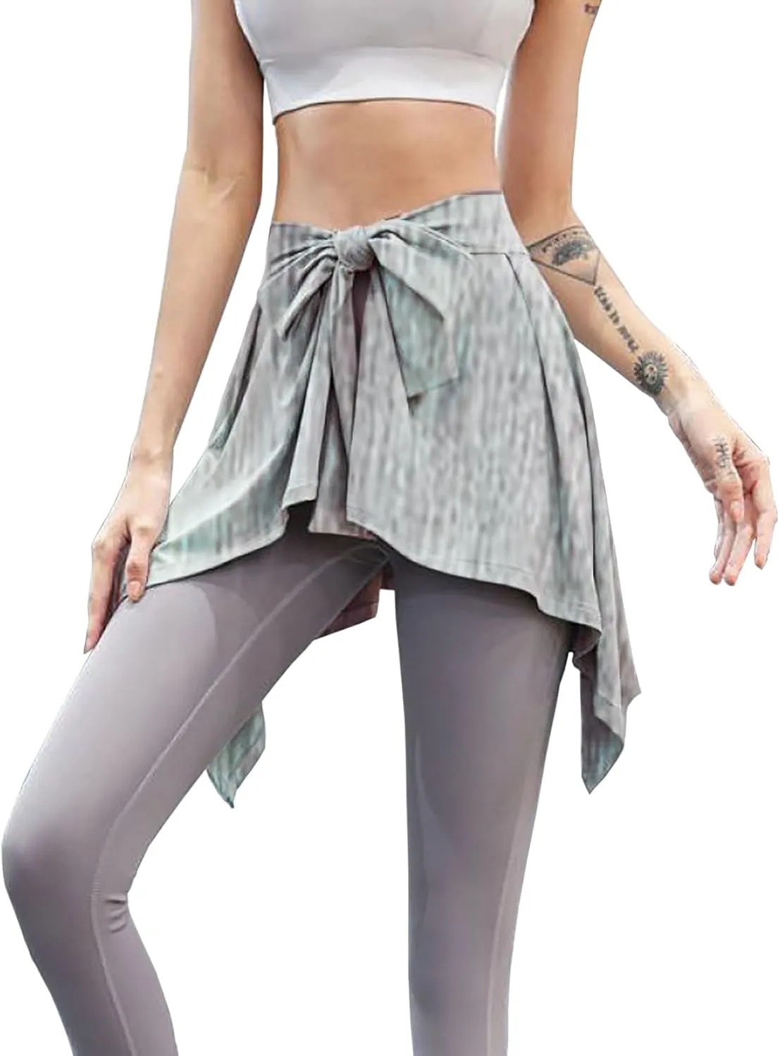 Women Yoga Ballet Wrap Skirt, Beach Cover Up Skirt, Athletic Skirt Sarong for Yoga Ballet Tennis Jogging